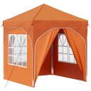  Pop up Festtelt 192 x 192 x 245 cm Oransje