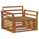  2 Stk Sofa med armlener Naturlig