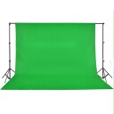 vidaXL Bakteppe bomull grønn 500x300 cm chroma-key