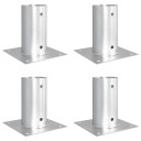 vidaXL Rund bakkenagel 4 stk. Sølv 15 x 15 x 15 cm Metall