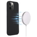 iPhone 12/12 Pro Liquid Silikondeksel MagSafe-kompatibel Svart