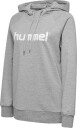 Hummel Go Cotton Logo Hettegenser   Grå Kvinner størrelse Medium