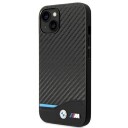 Bmw Iphone 14 Deksel Carbon Effect Printed Logo Svart