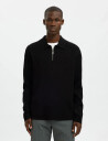 Selected Slhteller Fn Relaxed Half Zip Polo Noos - Black - L
