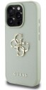 Guess Grained 4G Logo Case (iPhone 16 Pro) Blå