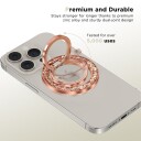 Tech Protect Mmr200 Magnetisk Holder / Ring Med Magsafe   Rosa Med Krystaller