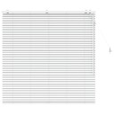vidaXL Venetiansk persienne Hvit 130 x 130 cm 35 mm