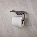 Hansgrohe AddStoris Toalettrullholder Med hylle Sort Matt