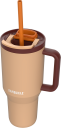 Termokrus Med Teleskopisk Sugerør Kambukka Rio Tumbler 950Ml Almond Dream