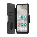 Doro 8110 Flip-Cover Lommebokdeksel i Lær - Svart Mobildeksel