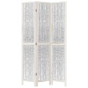  Romdeler 3 paneler hvit heltre keisertre 8721012073678