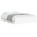 vidaXL Sengeramme med skuffer hvit 120x200 cm konstruert tre 8721012244979