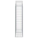 vidaXL Gabionkurv buet 100x30x120/140 cm galvanisert jern
