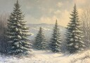 Frosted Horizons Poster Plakat / 21x30cm