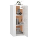 vidaXL Vegghengt TV-benk høyglans hvit 40x34,5x80 cm 8720845667832