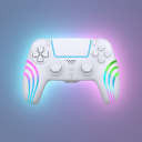 Deep Explorer Wave W Trådløs RGB Pro Kontroller PS5 Hvit