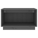 vidaXL TV-benk grå 60x35x35 cm heltre furu