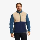Revolutionrace Canyon Full zip Pile Fleece Vest Herre Castor Gray/Navy 4XL Herre Overdeler Fleece & midlayers