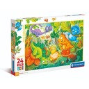 Clementoni Maxi Puslespill 24 Brikker Dinos Happy Oasis