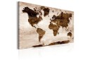 Tavla World Map: 60x40 Brown  