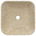 vidaXL Vask 40x40x10 cm marmor kremhvit