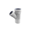 Wavin AS+ 75x50mm 45° Grenrør for Støydempende Dreneringssystem