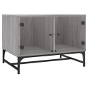  Salongbord med glassdører grå sonoma 68,5x50x50 cm 8721012214941