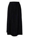 Selected Slwblair Hw Ankle Slit Skirt Noos - Black - 44