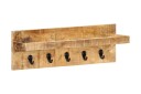 Veggmontert knaggrekke 60x15x20 cm grov heltre mango  