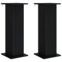 vidaXL Planteholder 2 stk. Svart 30,5 x 30 x 80,5 cm Konstruert tre