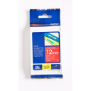 Brother TZe tape 12 mm x 8 m white / red