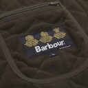 Barbour Men's Polarquilt Waistcoat Zip-In Dark Olive Check S