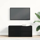  TV benk med skuff Svart 80 x 34 x 35.5 cm Konstruert tre