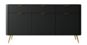 Walia Kommode 163 cm   Svart