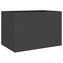 Plantekasse svart 62x47x46 cm kaldvalset stål
