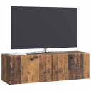  Vegghengt TV skap 98 x 31 x 30 cm Gammelt tre Konstruert tre