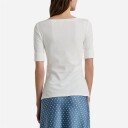 Ralph Lauren Stretch Cotton Boatneck Tee White