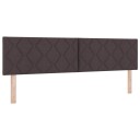  LED Hodegjerde Diamond Blocks Design Mørk Brun 180 cm Stoff