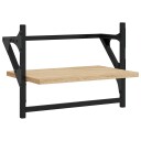  Vegghyller med stenger 2 stk sonoma eik 40x25x30 cm 8721012045736