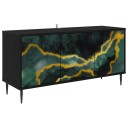 vidaXL TV skap WIJHE 102 x 33 x 51 cm Svart eik Konstruert tre