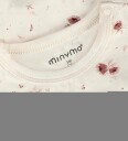 Minymo Body I/e   Viskose   Peach Pisk m. Blomster   Minymo   62   Langermet Body   Beige