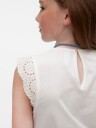 Vero Moda Girl Vmemily Sl Gathering Top Jrs Girl White 134/140