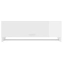 vidaXL Garderobe høyglans hvit 100x32,5x35 cm sponplate