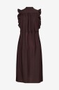 co’couture - Kjole Heracc Frill SS V-dress - Brun