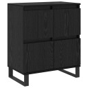  Serviesskap Svart 60 x 35 x 70 cm Konstruert tre