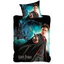 Licens Sengetøy - 150x210 cm - Harry Potter - Lysende svart sengetøy - 2 i 1 - 100% bomull