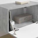  TV Veggskap Veggmontert Betong 60 x 31 x 29.5 cm Konstruert tre