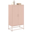  Highboard rosa 68,5x38,5x123,5 cm stål