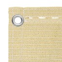 vidaXL Balkong Skjerm Beige 90 x 800 cm HDPE og Aluminium