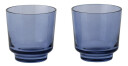 Muuto Raise glass 20 cl 2-pakning Dark blue